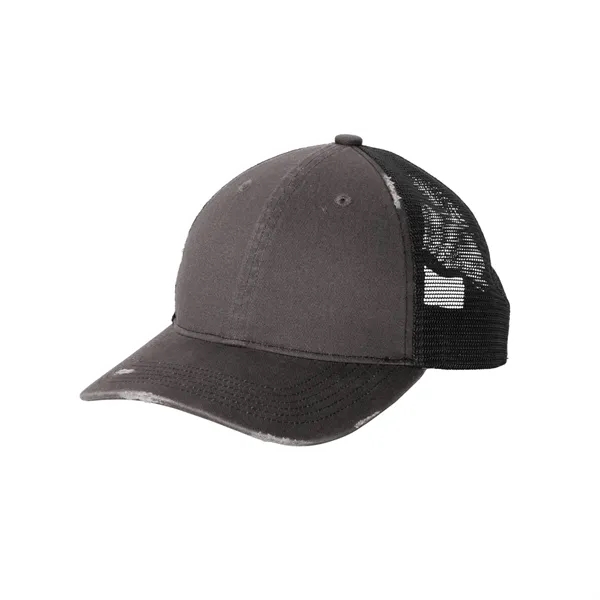 Distressed vintage-style mesh back cap with breathable comfort and snapback closure-ideal... from ASI 72657 Active Life Promo / Active Life