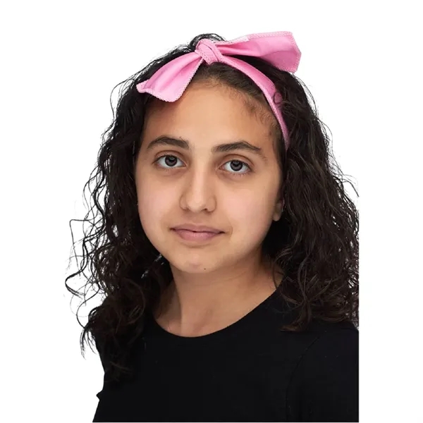 Athletic tie back polyester sports headband plus 1 color silkscreen imprint... from ASI 37218 Athena Promo (tm)