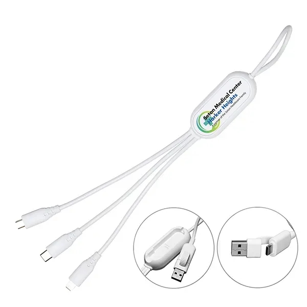 The VersaLink Charging Cable comes equipped with three versatile connector options-USB-C... from ASI 62660 Innovation Line