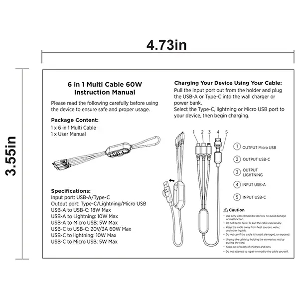 The VersaLink Charging Cable comes equipped with three versatile connector options-USB-C... from ASI 62660 Innovation Line