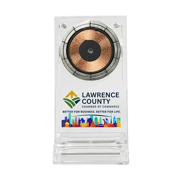 The ClearCharge Pro is a sleek 15W acrylic wireless charging stand... from ASI 62660 Innovation Line