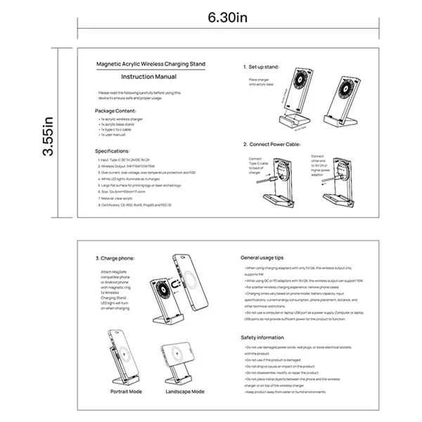 The ClearCharge Pro is a sleek 15W acrylic wireless charging stand... from ASI 62660 Innovation Line