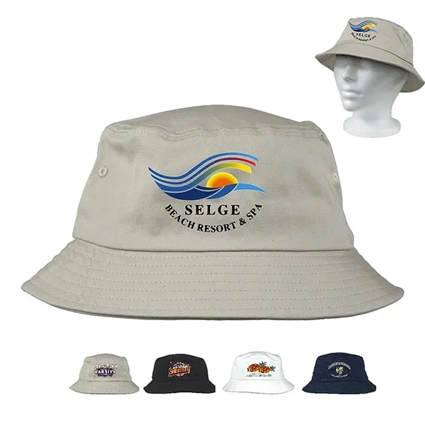 11" x 8"x 2.2" cotton unisex bucket style hat in assorted... from ASI 62660 Innovation Line