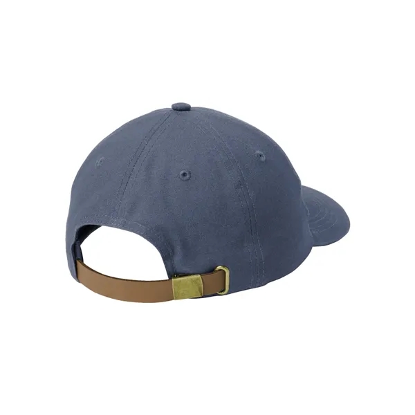 Brushed cotton canvas cap with leather strap. Stylish, comfortable, and ideal... from ASI 72657 Active Life Promo / Active Life