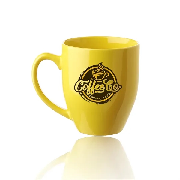 16 oz. bistro glossy coffee mug with tapered bottom.... from ASI 39552 BEL Promo