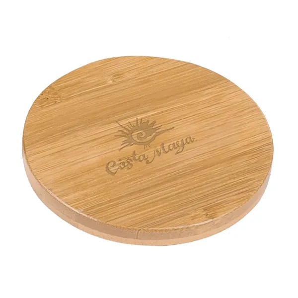 3.5" Round Bamboo Coaster... from ASI 99030 Zipline