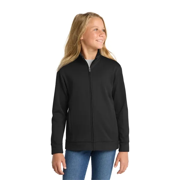 Sport-Tek Youth Sport-Wick Fleece Full-Zip Jacket.... from ASI 84863 SanMar