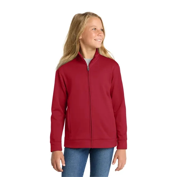 Sport-Tek Youth Sport-Wick Fleece Full-Zip Jacket.... from ASI 84863 SanMar