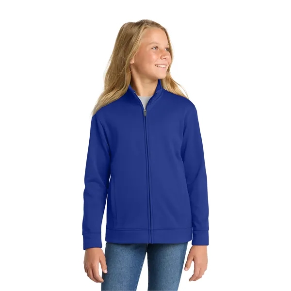 Sport-Tek Youth Sport-Wick Fleece Full-Zip Jacket.... from ASI 84863 SanMar