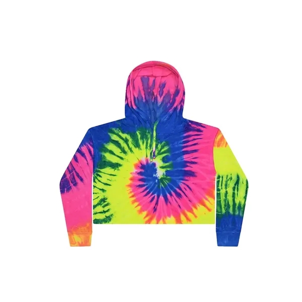 Colortone Tie-Dyed Crop Hooded Sweatshirt... from ASI 84358 S&S Activewear