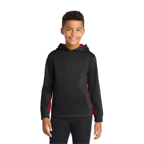 Sport-Tek Youth Sport-Wick CamoHex Fleece Colorblock Hood...... from ASI 84863 SanMar