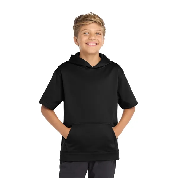 Sport-Tek Youth Sport-Wick Fleece Short Sleeve Hooded Pul...... from ASI 84863 SanMar