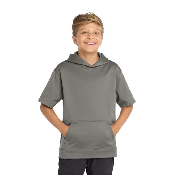 Sport-Tek Youth Sport-Wick Fleece Short Sleeve Hooded Pul...... from ASI 84863 SanMar