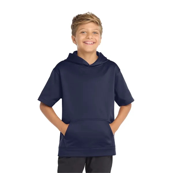 Sport-Tek Youth Sport-Wick Fleece Short Sleeve Hooded Pul...... from ASI 84863 SanMar