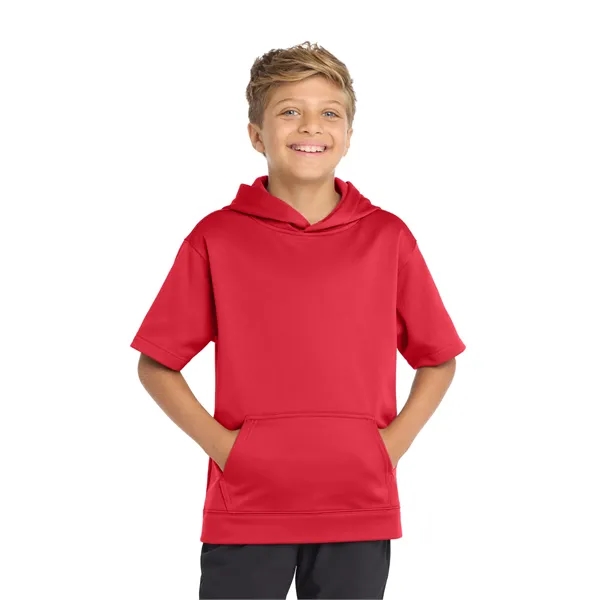 Sport-Tek Youth Sport-Wick Fleece Short Sleeve Hooded Pul...... from ASI 84863 SanMar