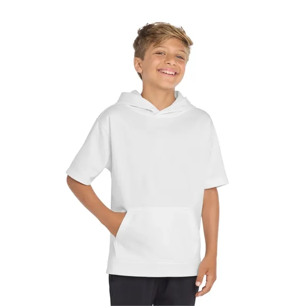 Sport-Tek Youth Sport-Wick Fleece Short Sleeve Hooded Pul...... from ASI 84863 SanMar