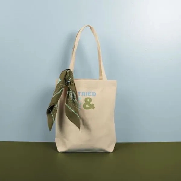 The Tied & True Kit pairs our Natural Canvas Shamwow Tote... from ASI 74710 Numo
