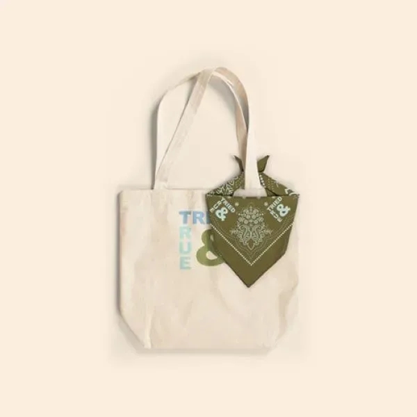 The Tied & True Kit pairs our Natural Canvas Shamwow Tote... from ASI 74710 Numo