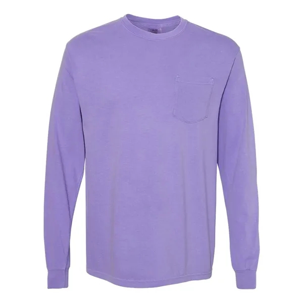 Comfort Colors Long Sleeve T-Shirt With Pocket, blank.... from ASI 84358 S&S Activewear