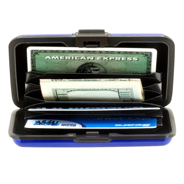 Metal card case with 6 equally spaced accordion style slots makes... from ASI 46755 Cosmo Promos