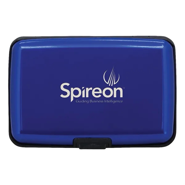 Metal card case with 6 equally spaced accordion style slots makes... from ASI 46755 Cosmo Promos