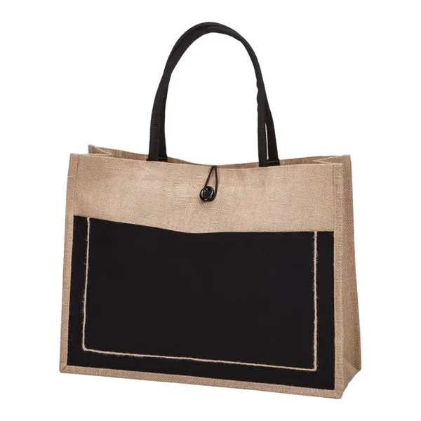 Tote bag from natural 390G jute with cushioned cotton handles. Large... from ASI 84592 St Regis Group