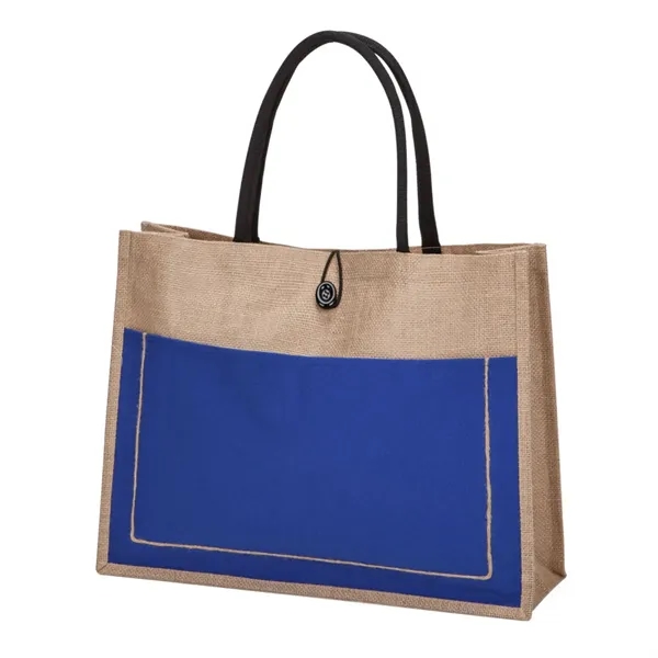 Tote bag from natural 390G jute with cushioned cotton handles. Large... from ASI 84592 St Regis Group