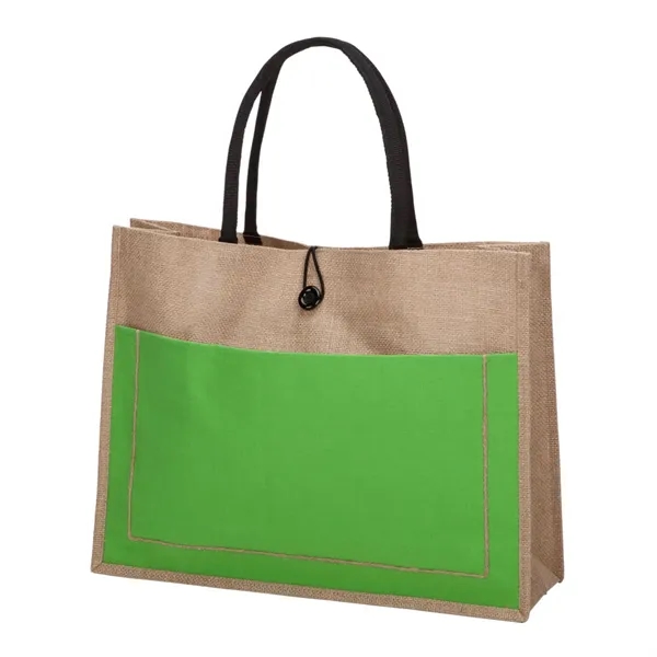 Tote bag from natural 390G jute with cushioned cotton handles. Large... from ASI 84592 St Regis Group