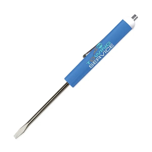 5.68"W x 0.5"D standard flat blade screwdriver with a magnet top... from ASI 54040 Fey Promo / Mi Line by Fey