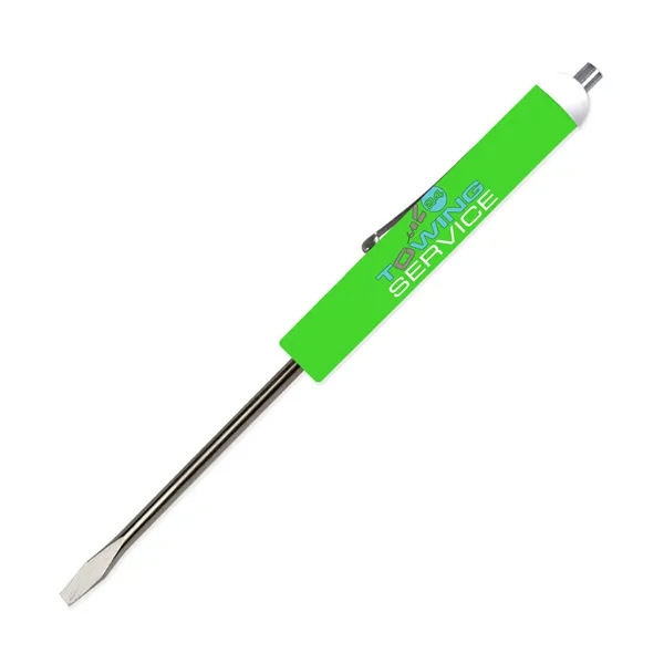 5.68"W x 0.5"D standard flat blade screwdriver with a magnet top... from ASI 54040 Fey Promo / Mi Line by Fey