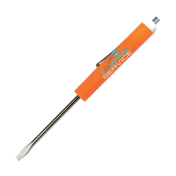 5.68"W x 0.5"D standard flat blade screwdriver with a magnet top... from ASI 54040 Fey Promo / Mi Line by Fey