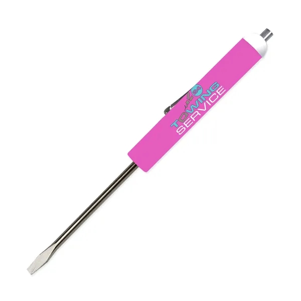 5.68"W x 0.5"D standard flat blade screwdriver with a magnet top... from ASI 54040 Fey Promo / Mi Line by Fey