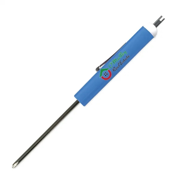 5.87"W x 0.5" Daimeter Phillips head screwdriver with a button top... from ASI 54040 Fey Promo / Mi Line by Fey