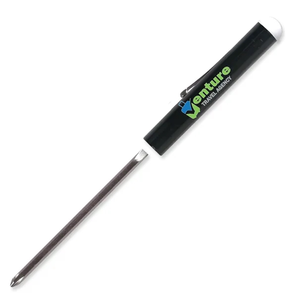 5.12" x 0.5" Diameter reversible flat blade screwdriver with Phillips head... from ASI 54040 Fey Promo / Mi Line by Fey