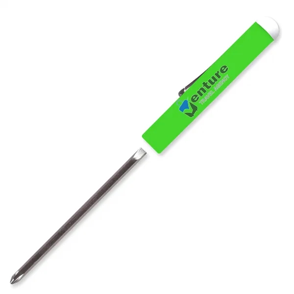 5.12" x 0.5" Diameter reversible flat blade screwdriver with Phillips head... from ASI 54040 Fey Promo / Mi Line by Fey