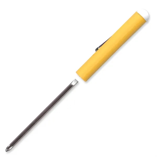 5.12" x 0.5" Diameter reversible flat blade screwdriver with Phillips head... from ASI 54040 Fey Promo / Mi Line by Fey