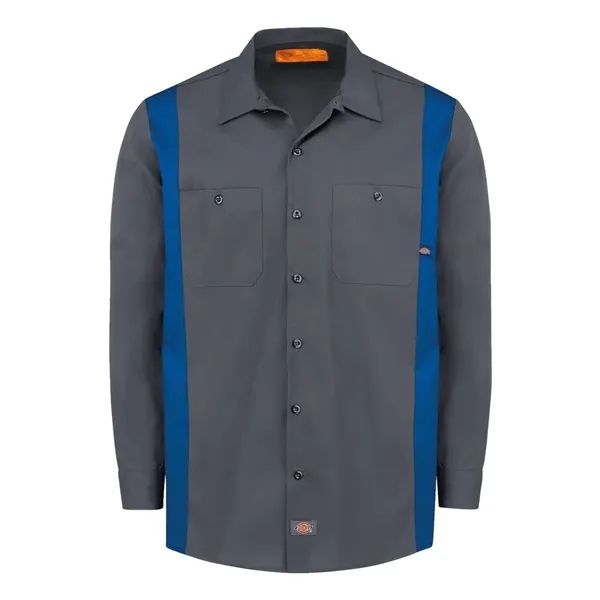 Dickies Industrial Colorblocked Long Sleeve Shirt... from ASI 84358 S&S Activewear