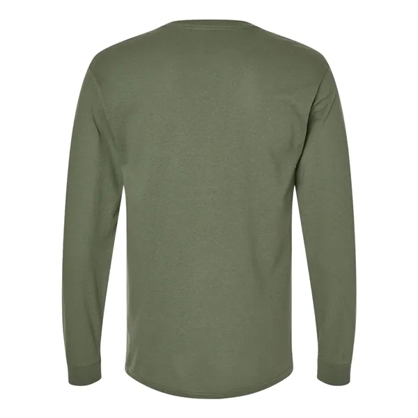 Heavy 100% cotton long sleeve 5.3 oz t-shirt. Blank product.... from ASI 84358 S&S Activewear