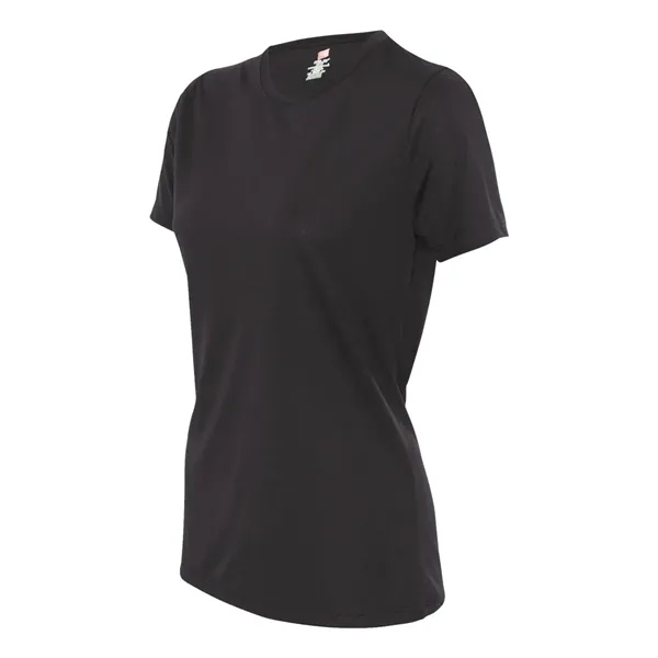 Women's Cool Dri® T-shirt with double-needle stitching and made of polyester... from ASI 84358 S&S Activewear
