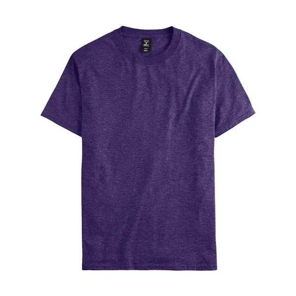 Hanes T-shirt made of 100% ring-spun cotton with double-needle stitching.... from ASI 84358 S&S Activewear