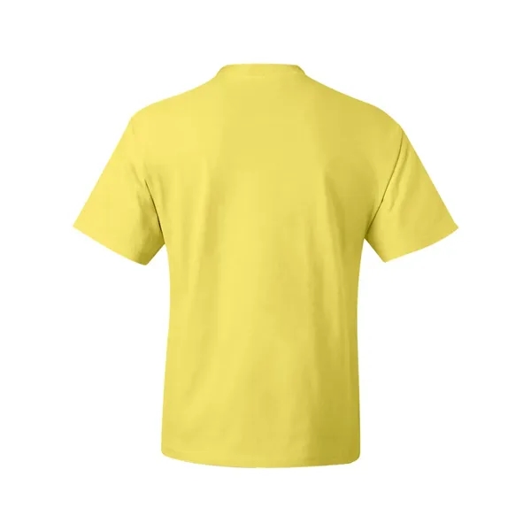 Hanes T-shirt made of 100% ring-spun cotton with double-needle stitching.... from ASI 84358 S&S Activewear