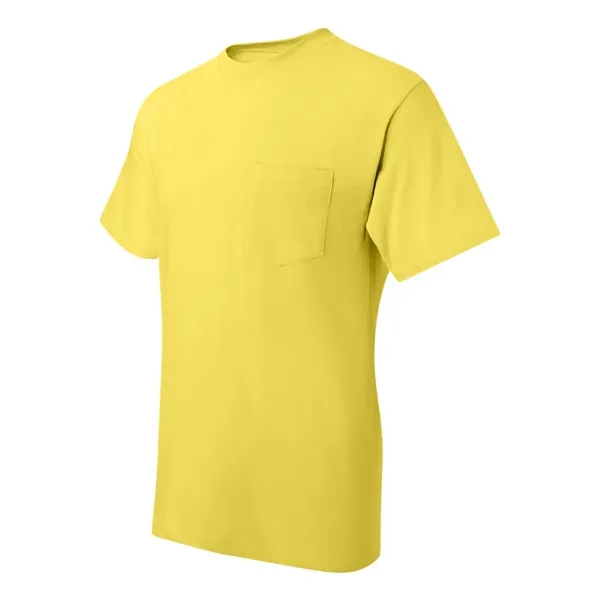 T-shirt with chest pocket made of 100% ring-spun cotton with double-needle... from ASI 84358 S&S Activewear