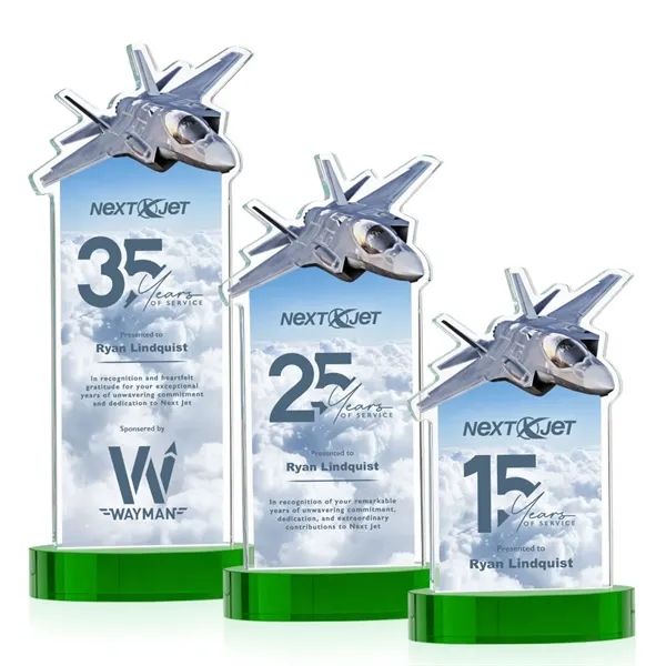 Top Gun VividPrint™ Award on Alberton Base - Green... from ASI 84592 St Regis Group / St Regis