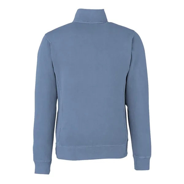 J. America Pigment-Dyed Fleece Quarter-Zip Pullover... from ASI 84358 S&S Activewear