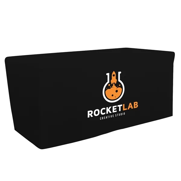 6' fitted table throw made of polyester poplin with 4 sided... from ASI 87188 Showdown Displays