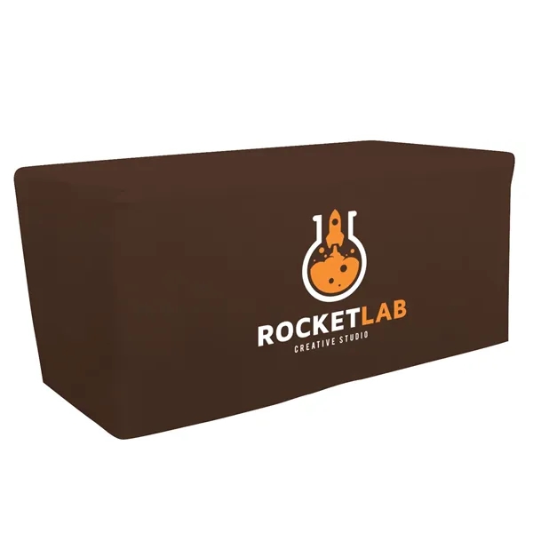 6' fitted table throw made of polyester poplin with 4 sided... from ASI 87188 Showdown Displays