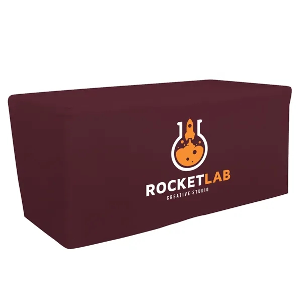 6' fitted table throw made of polyester poplin with 4 sided... from ASI 87188 Showdown Displays