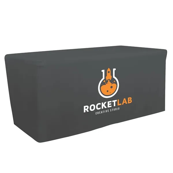 6' fitted table throw made of polyester poplin with 4 sided... from ASI 87188 Showdown Displays