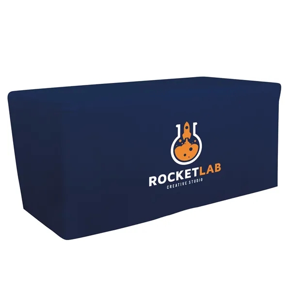 6' fitted table throw made of polyester poplin with 4 sided... from ASI 87188 Showdown Displays