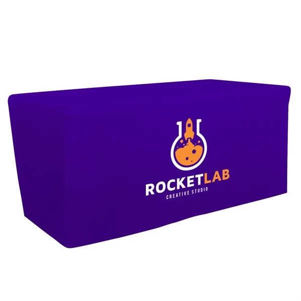 6' fitted table throw made of polyester poplin with 4 sided... from ASI 87188 Showdown Displays